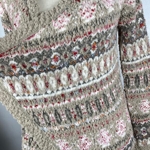 Aeropostale Multicolor Cardigan Sweater Nordic Bobble Knit Open Front Womens Sm - Picture 6 of 13
